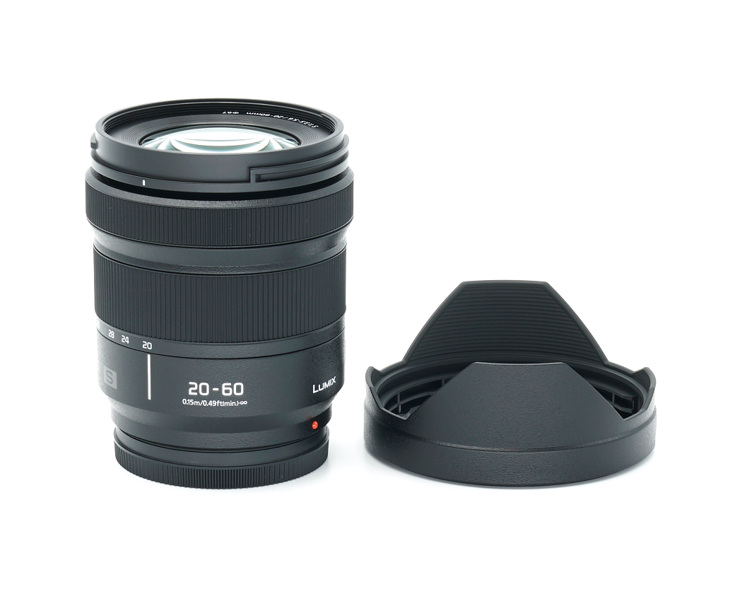 Objektiv, 20-60 mm, Zoom-Objektiv, schwarz, Vorderes Element