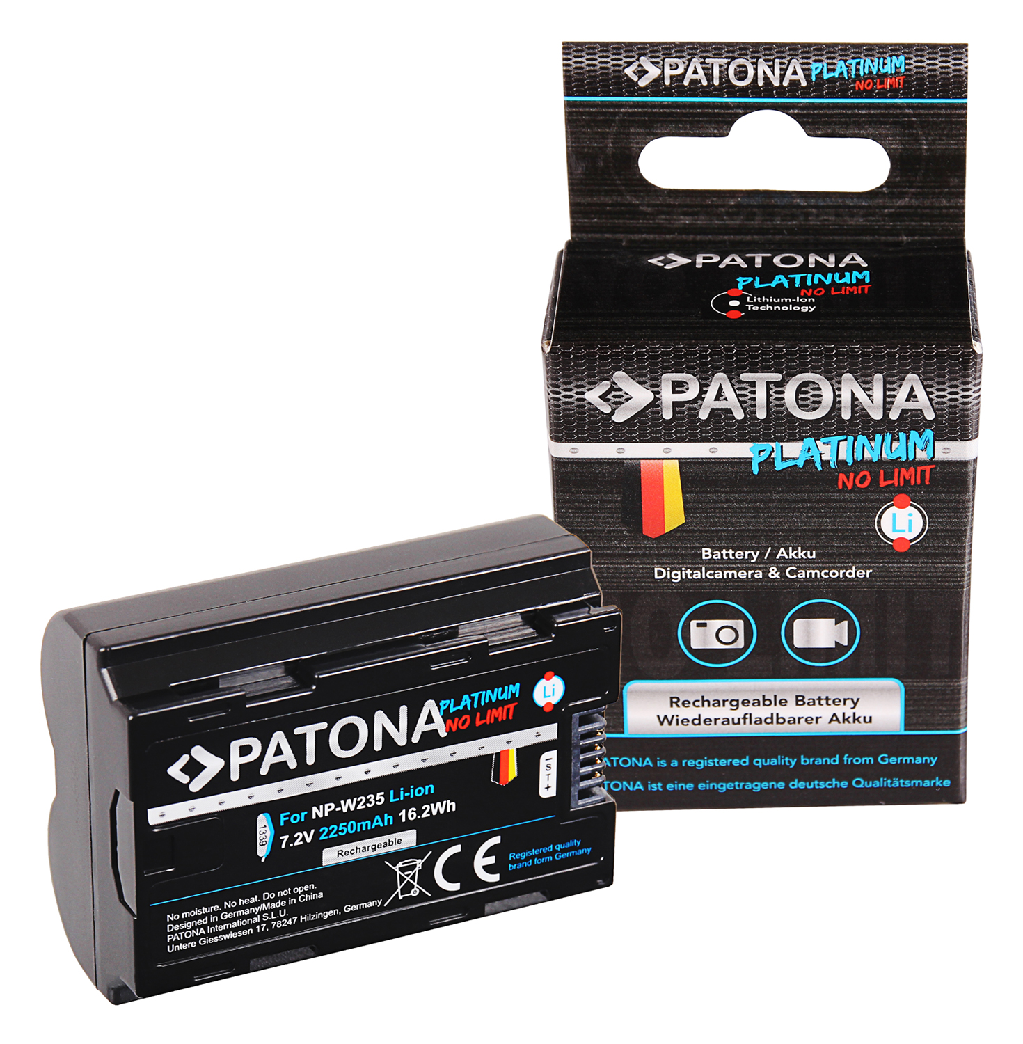 PATONA Platinum Akku wie Fujifilm NP-W235