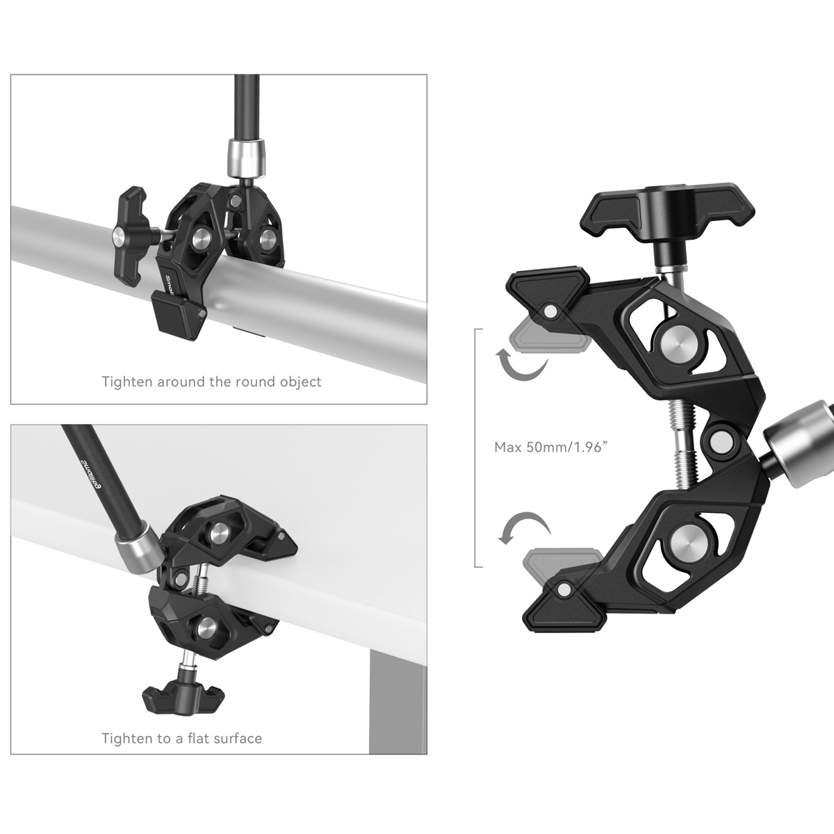 SmallRig 4454 Crap Shaped Clamp with Magic Arm