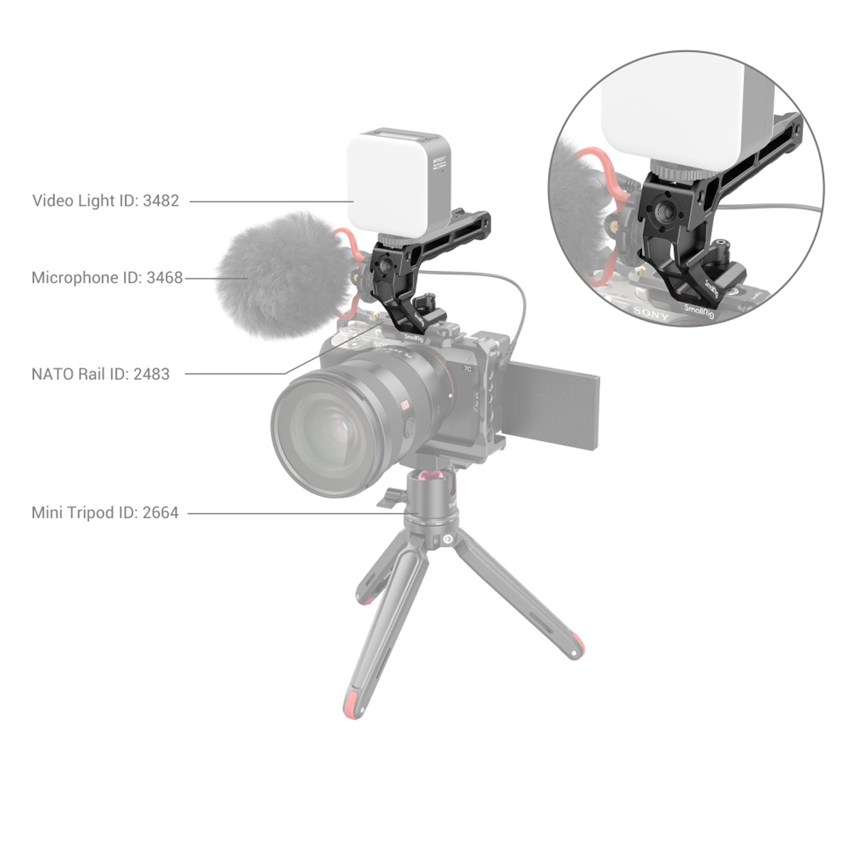 Smallrig 3766 NATO Top-Griff Lite 