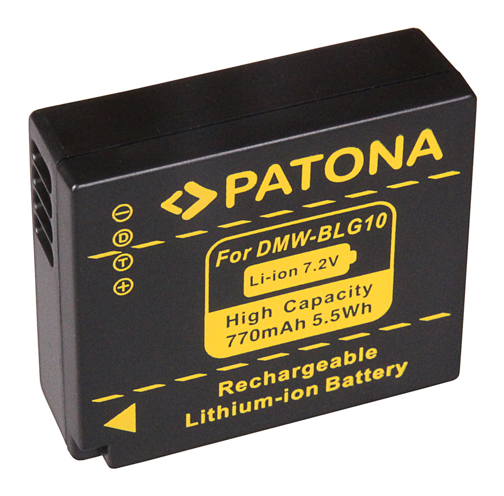 PATONA Hochleistungs LithIonen-Akku wie Panasonic DMW-BLG10