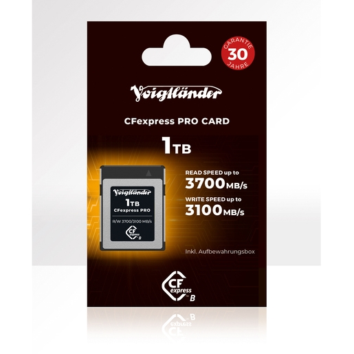 Voigtländer CFexpress Professional 1TB Typ-B (3700/3100 MB/s)