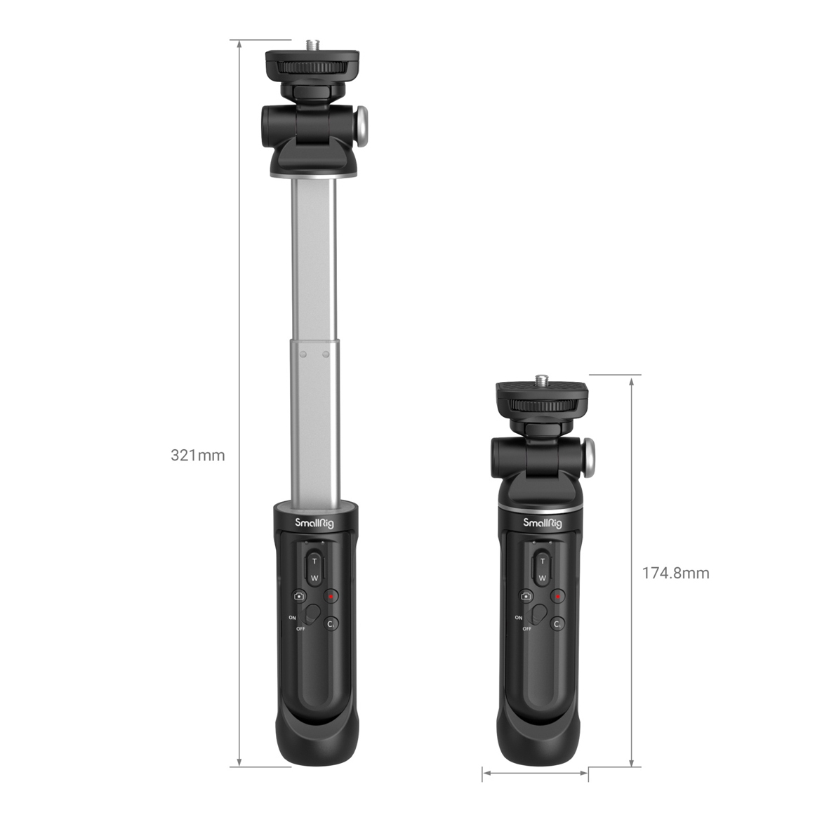 SmallRig 3326 SR-RG1 Aufnahmegriff mit kabelloser Fernbedienung