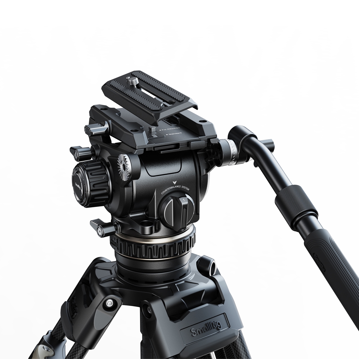 SmallRig 4463 Heavy-Duty Carbon Fiber Tripod Kit AD-120