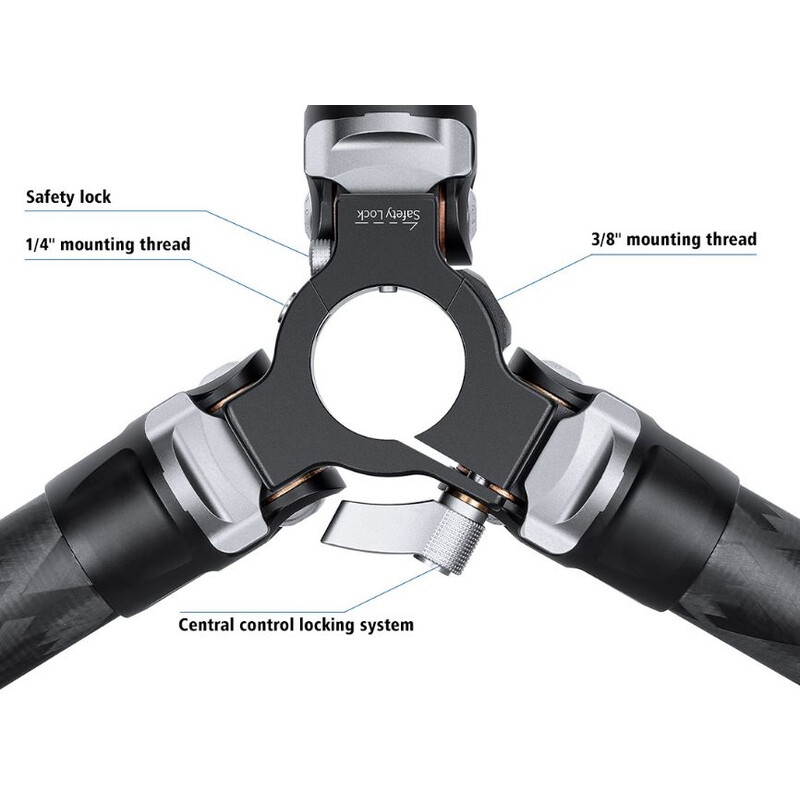 Leofoto Carbon-Dreibeinstativ LQ-365C + LH-47 Mr.Q
