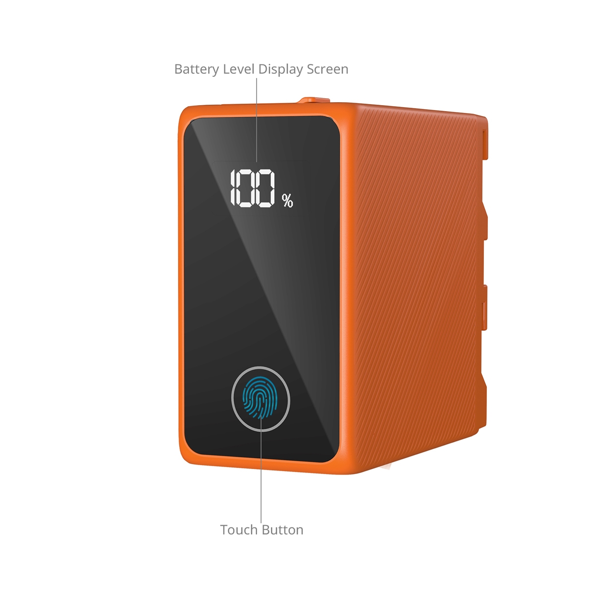 SmallRig 4576 NP-F970 orange, USB-C wiederaufladbarer Akku