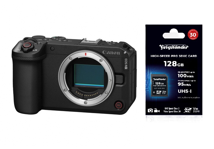 Canon EOS R6 V + Voigtländer Pro. HighSpeed 128GB SDXC UHS-1 V30