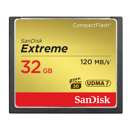 SanDisk 32 GB CompactFlash-Karte Extreme 120MB/s