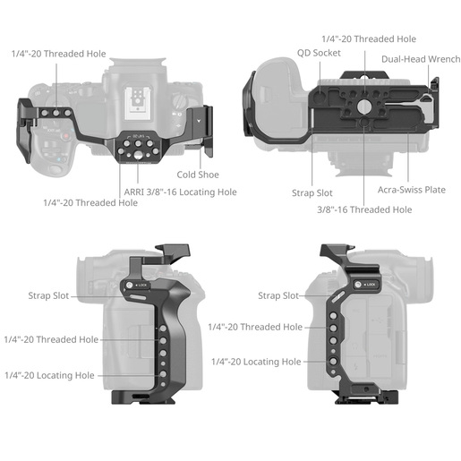 SmallRig 4978 Cage für Canon EOS R5 II