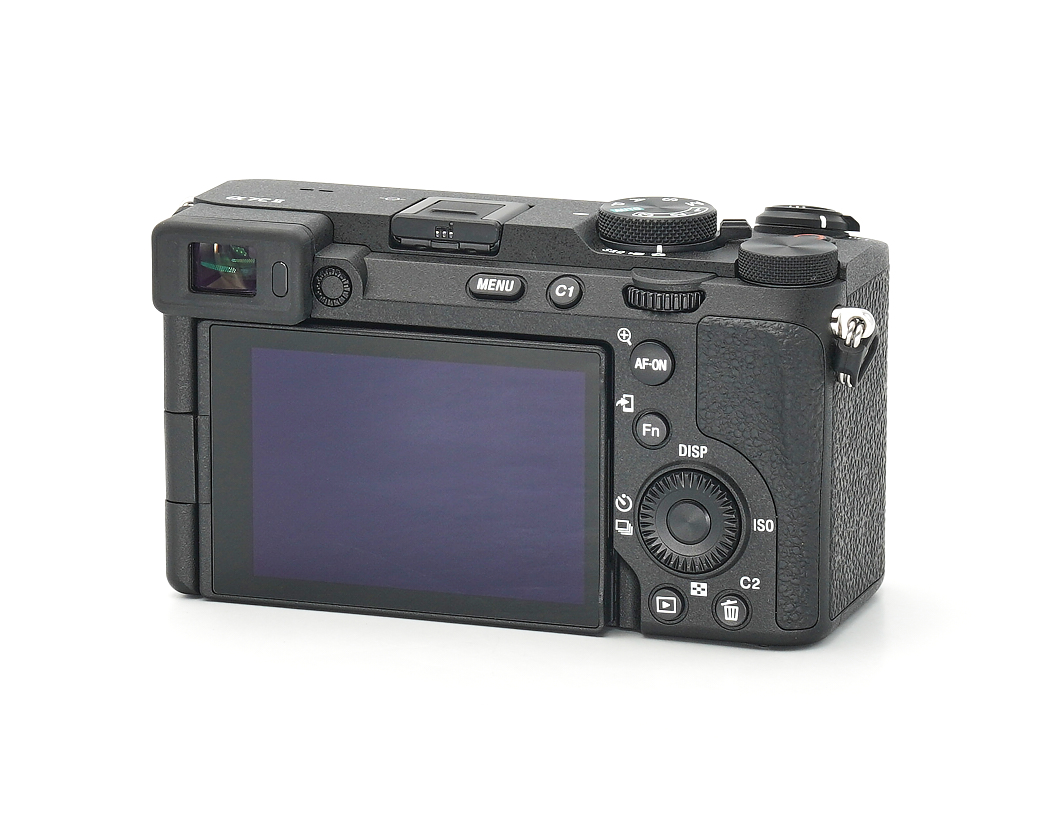 digitale Kamera, Rückseite LCD, Sucher, Bedienknopf Drehknopf, Makroobjektiv