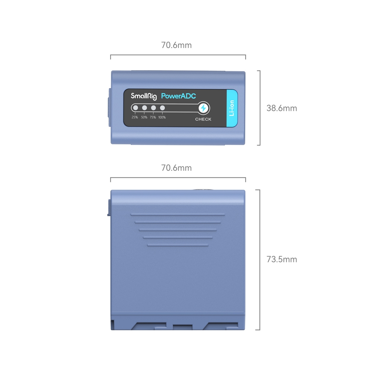 SmallRig 4267 NP-F970 USB-C (Sony) aufladbare Kamerabatterie