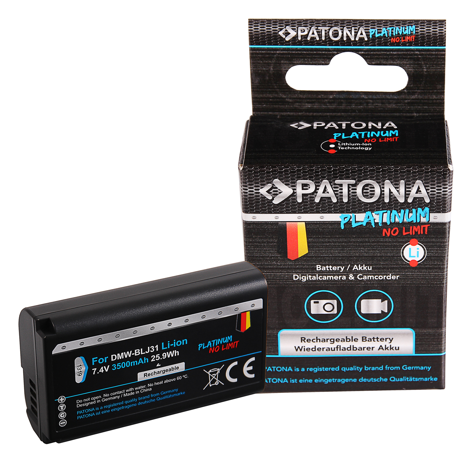 PATONA Platinum Akku wie Panasonic DMW-BLJ31