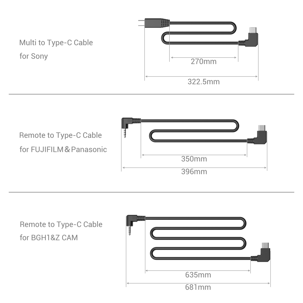 SmallRig 3324 Rosette Side Handle mit Record Start/Stop Remote Trigger