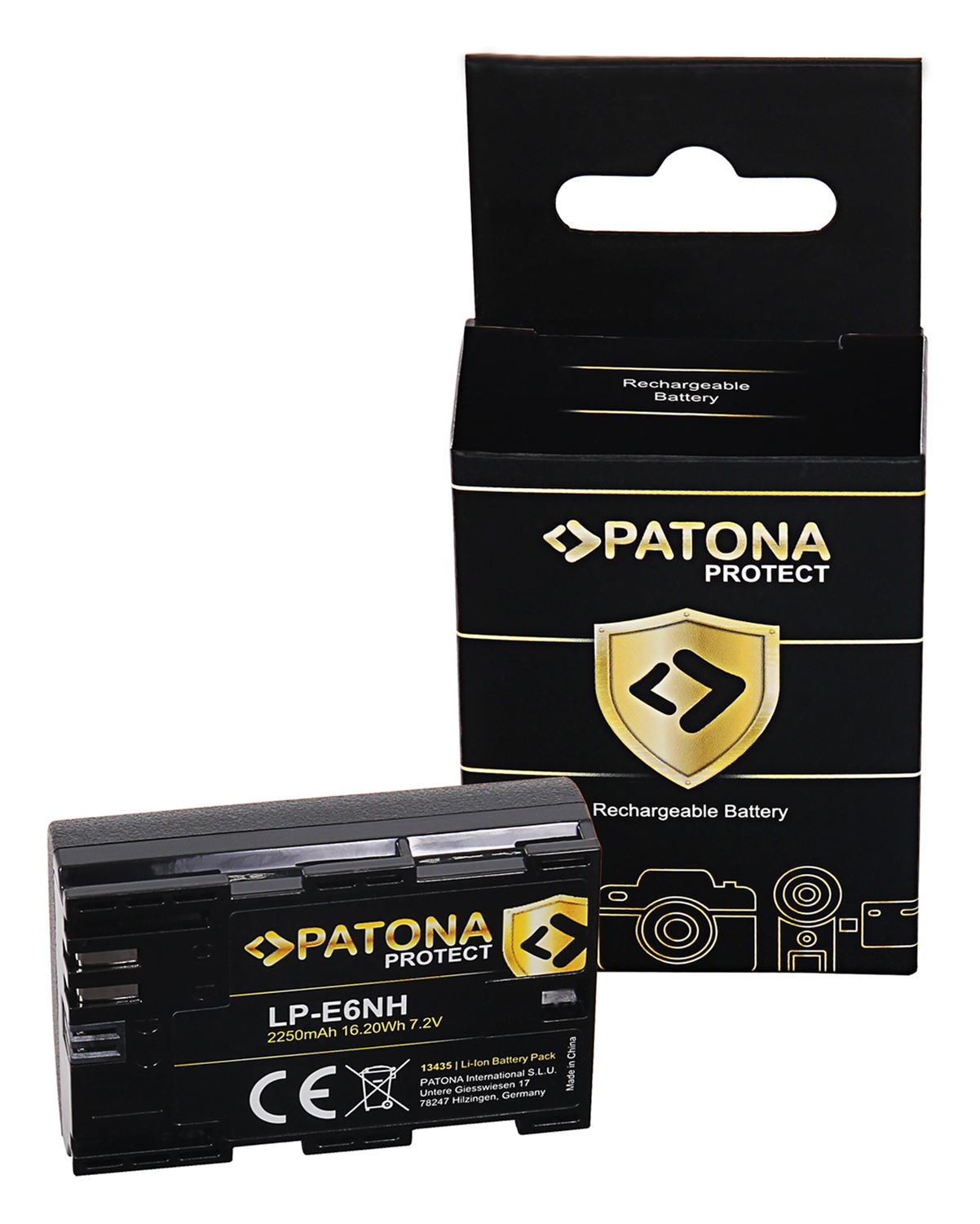 PATONA Protect Akku wie Canon LP-E6NH