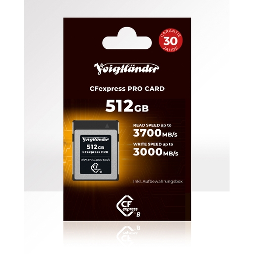 Voigtländer CFexpress Professional 512GB Typ-B (3700/3000 MB/s)