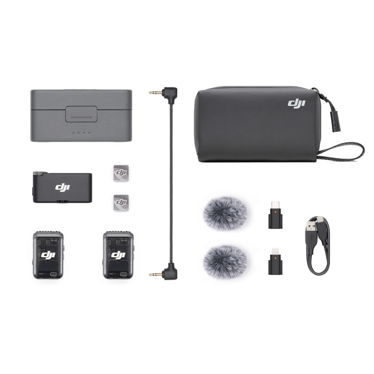 DJI MIC 2 (2TX + 1RX + Charging Case) 2 Sender +1 Empfänger Funkmikrofonset