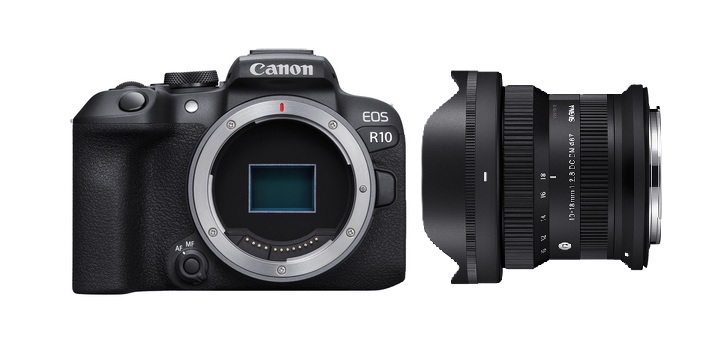 kamera, DSLR, Canon EOS R10, Spiegellose Kamera, Objektiv_Linse