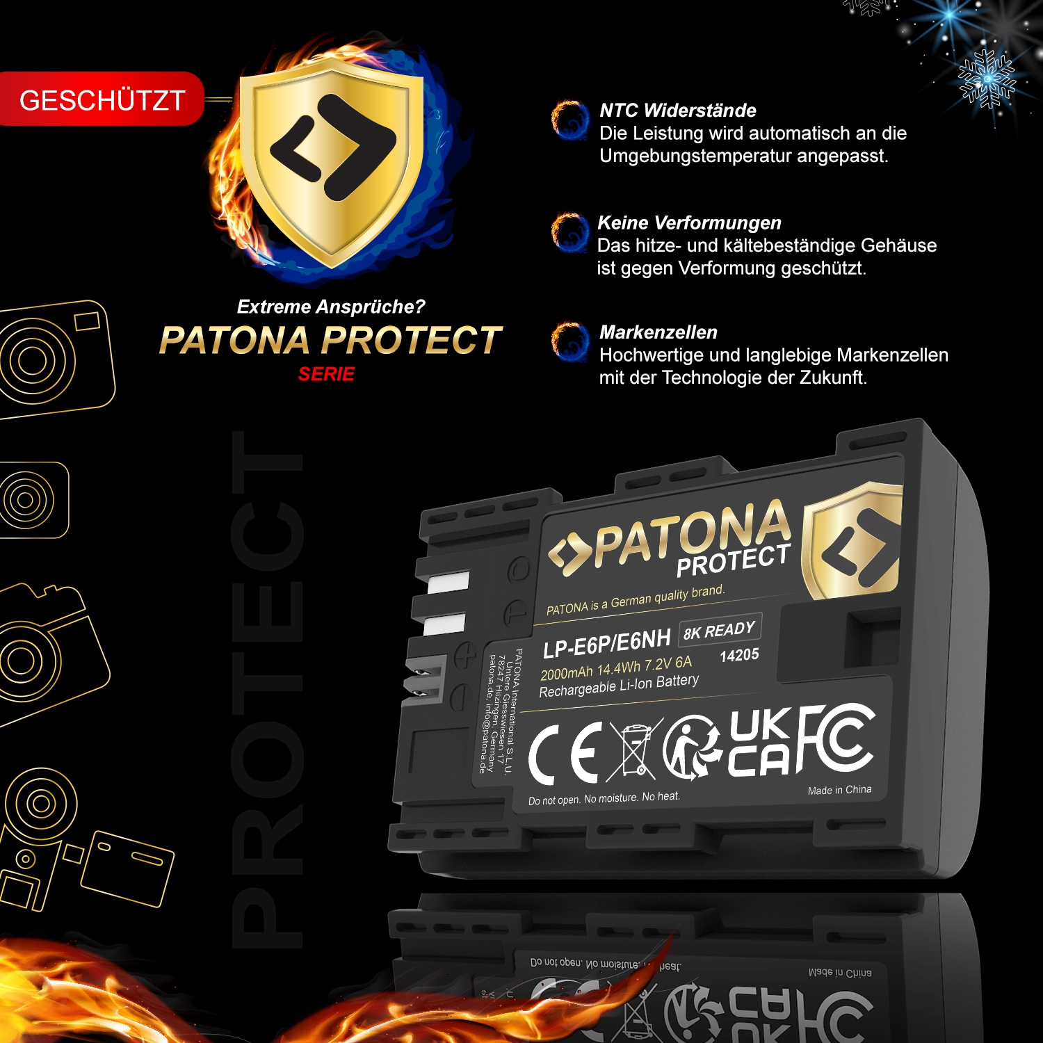 Patona Protect Akku f. Canon LP-E6P EOS R5 Mark II