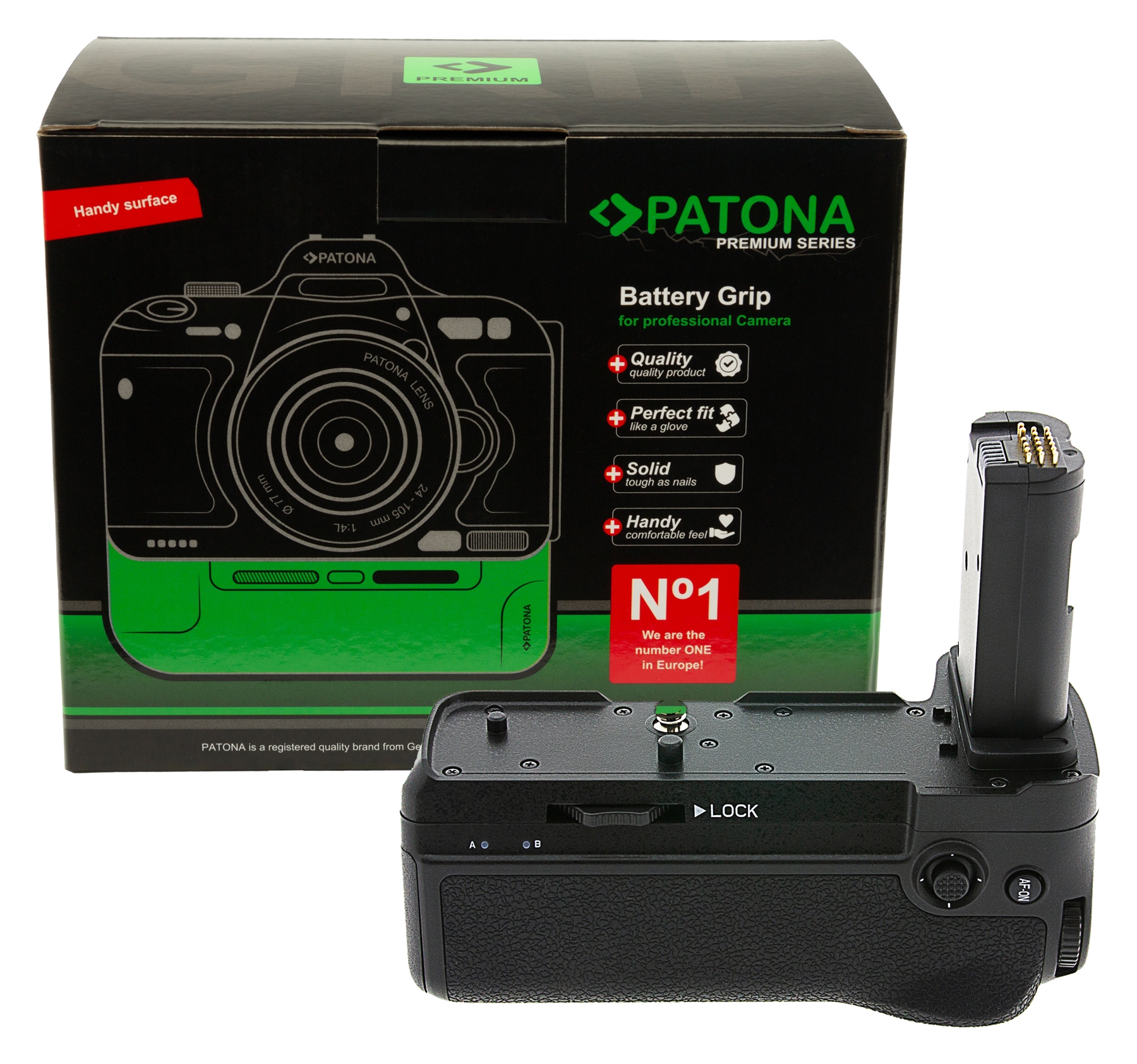 PATONA Premium Batteriegriff für Nikon Z6II Z7II für 2 EN-EL15c Akku mit USB-C Input inkl. IR Fernbedienung