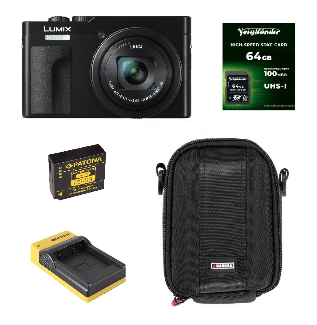 kamera, kompakt, lumix,  speicherkarte, batterieladegerät