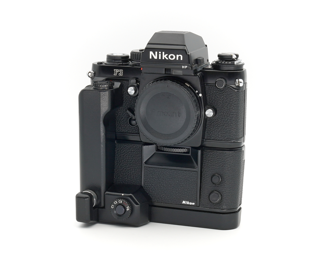 Nikon F3 HP Gehäuse + MD-4 Topzustand, komplett geprüft #40336*