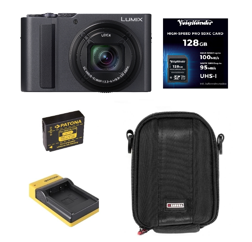 kamera, kompakt, Leica-Objektiv, 128GB SD Karte, Ladegerät