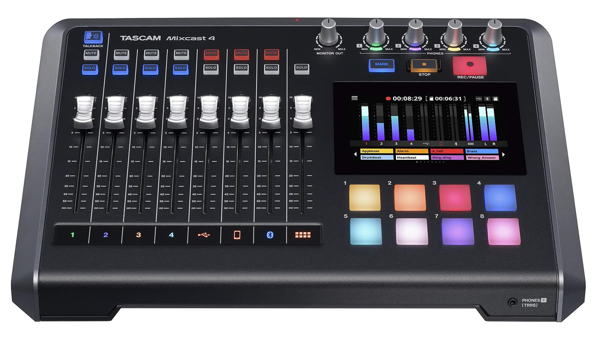 Tascam Mixcast 4 Podcast - Aufnahmemischpult