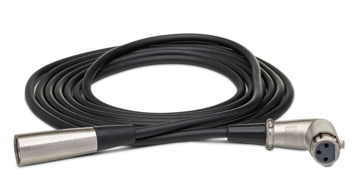 Hosa XFF-103 Verbindungskabel sym. XLR3F Winkelstecker auf XLR3M ca. 0,9 m