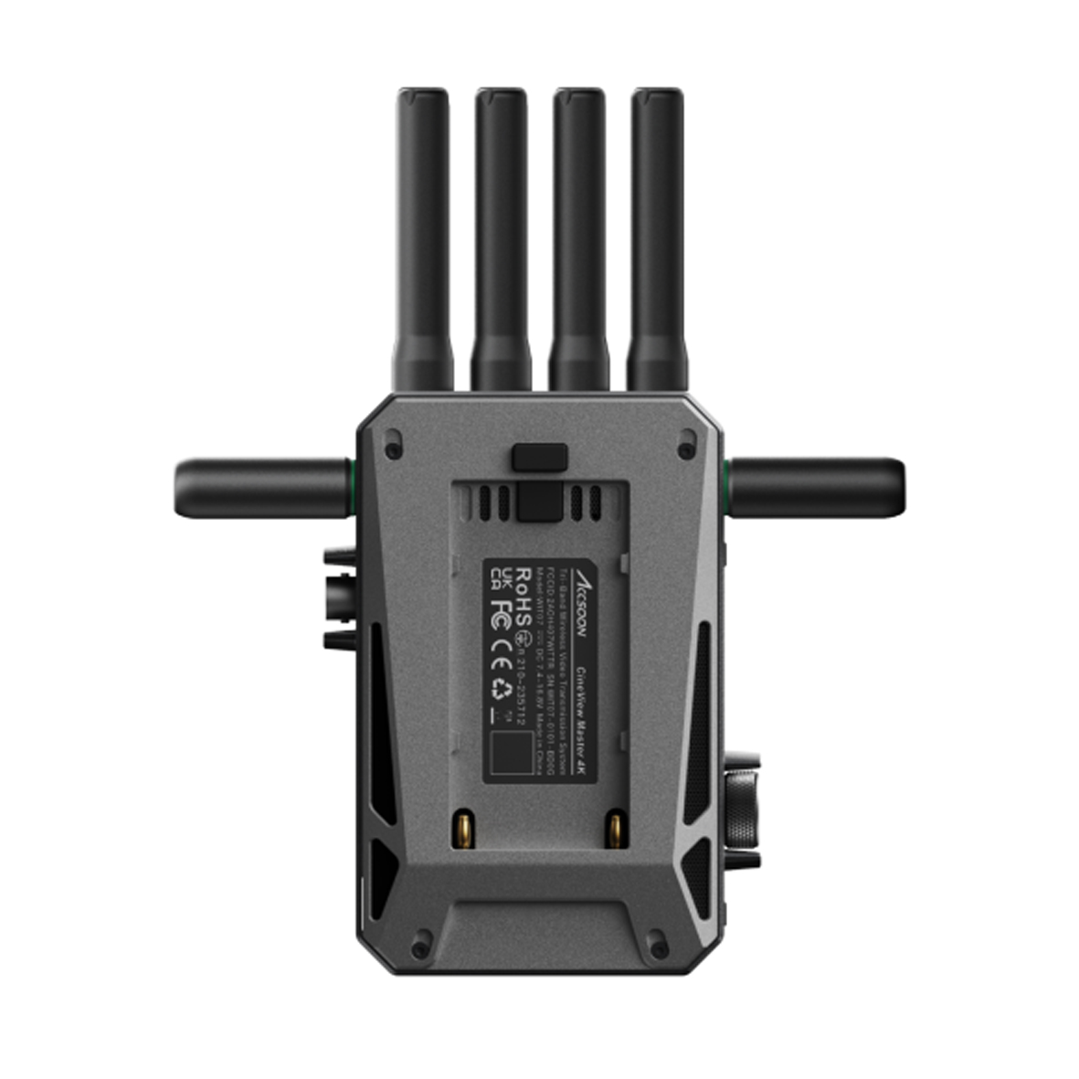 Multiband-Empfänger, drahtloser Router, Antennenarray, vier Antennen, Rückansicht