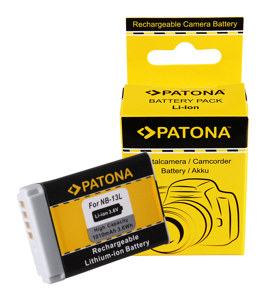 PATONA Hochleistungs LithIonen-Akku wie Canon NB-13L