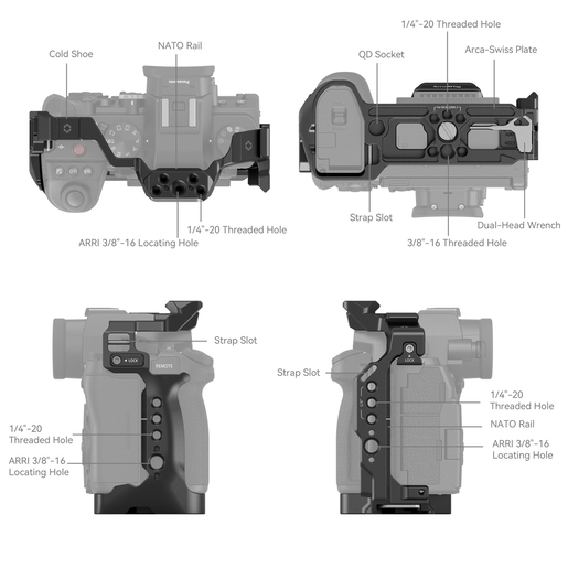 SmallRig 4022 Cage für Panasonic Lumix S5 II & S5 II X