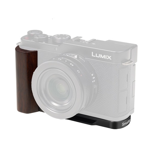 SmallRig 5942 L-förmiger Holzgriff für Panasonic Lumix L10 schwarz
