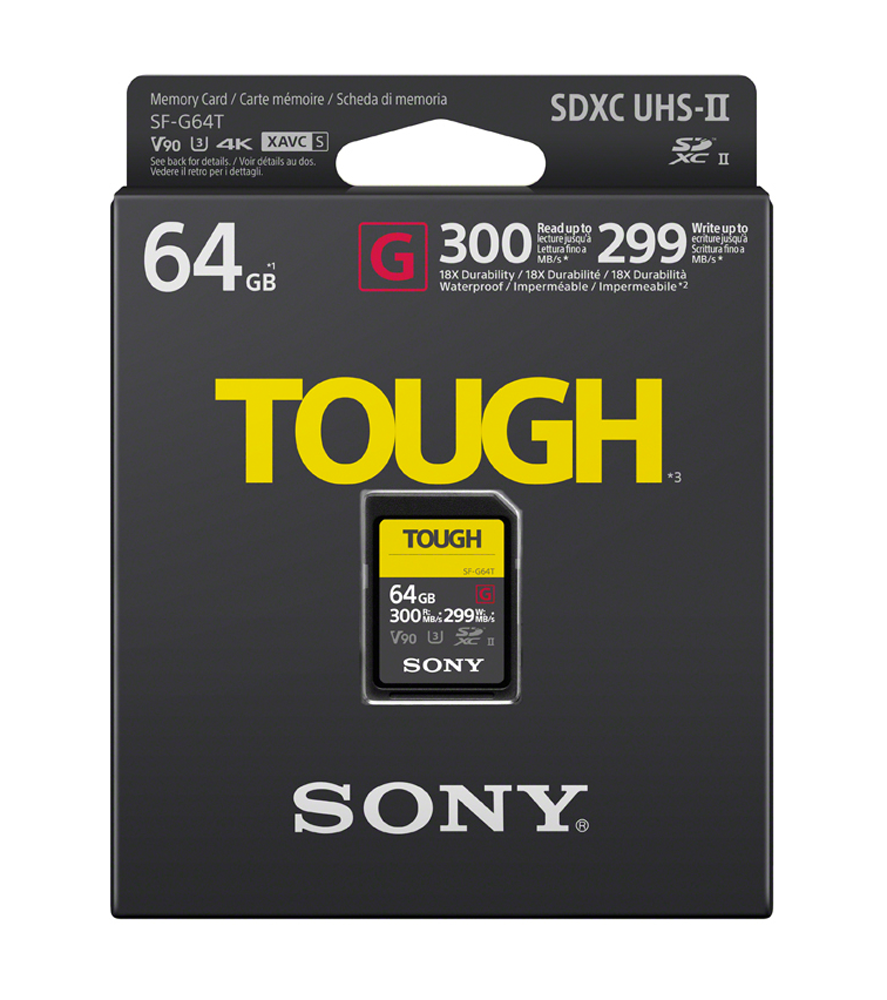 Sony TOUGH 64GB SDXC UHS-II R300 W299 Class10 Speicherkarte