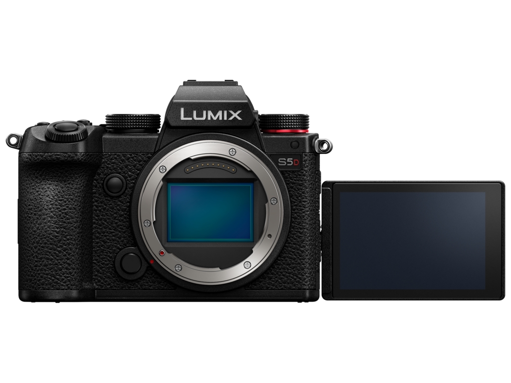 Spiegelreflexkamera, wechsellose Objektivkamera, digitale Kamera, Objektivfassung, klappbares Display