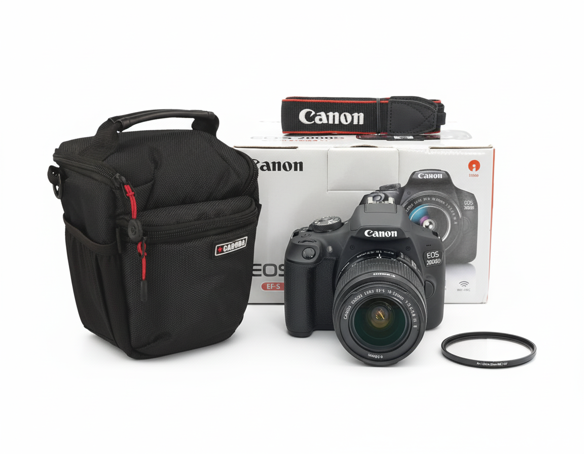Canon EOS 2000D + EF-S 18-55mm 3.5-5.6 IS II Sonderposten Messeware SUPERSET #*