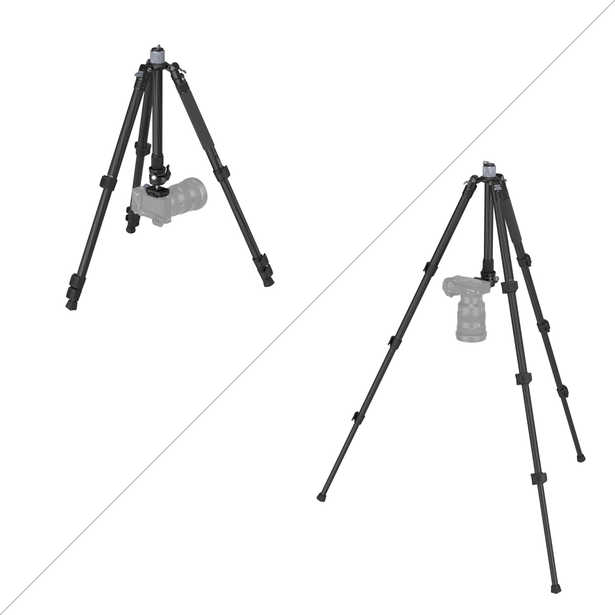 SmallRig 4059 Carbon-Stativ mit Mittelsäule AP-20