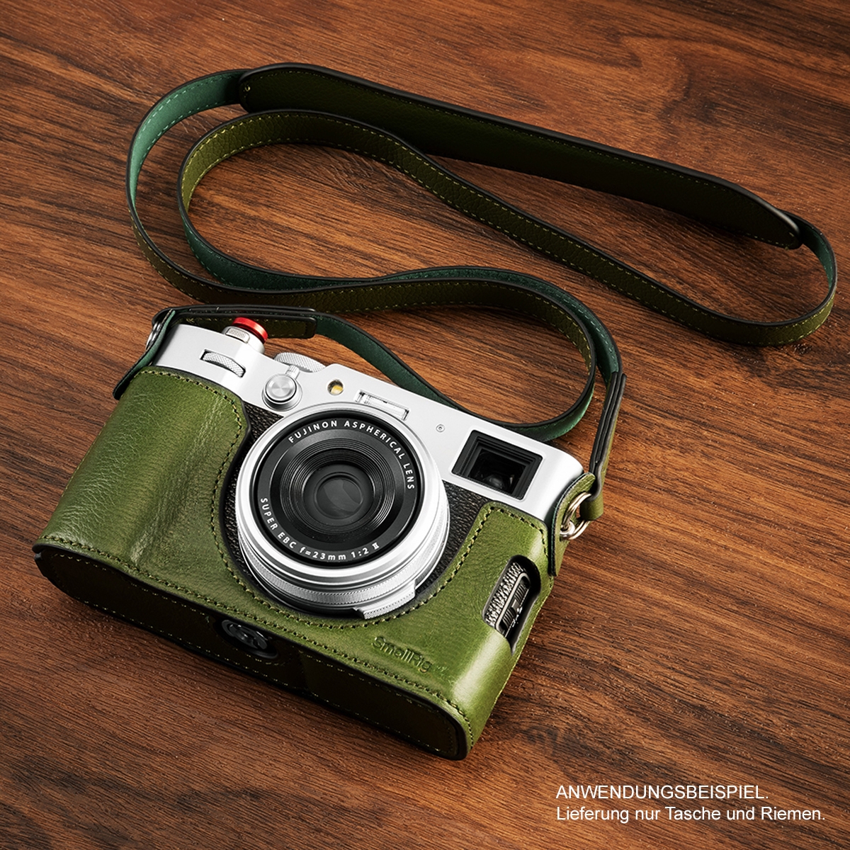 SmallRig 4701 Leather Half Case Kit grün, für Fujifilm X100VI