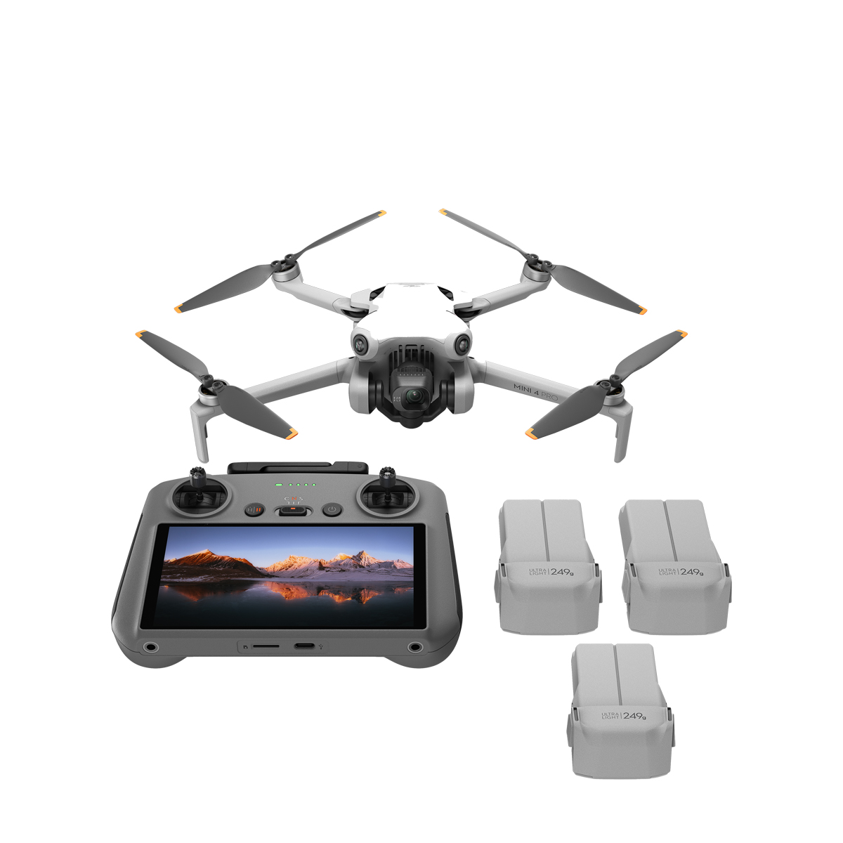 DJI Mini 4 Pro +  RC2 Fly More Combo Quadrokopter + Fernsteuerung m. Display