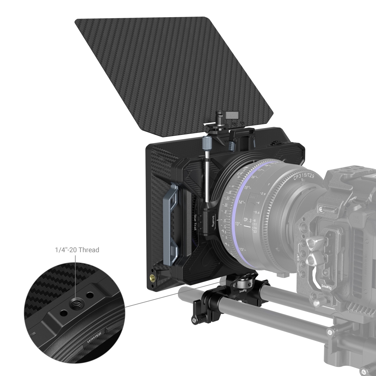 SmallRig 3645 modulare Matte Box (multifunktional, Ø 95 mm) VND Kit