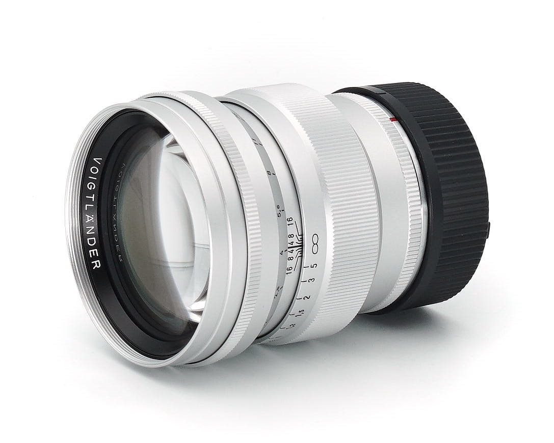 Voigtländer Nokton 75mm 1.5 VM ASPH. silber für Leica M Vitrinenmodell #**