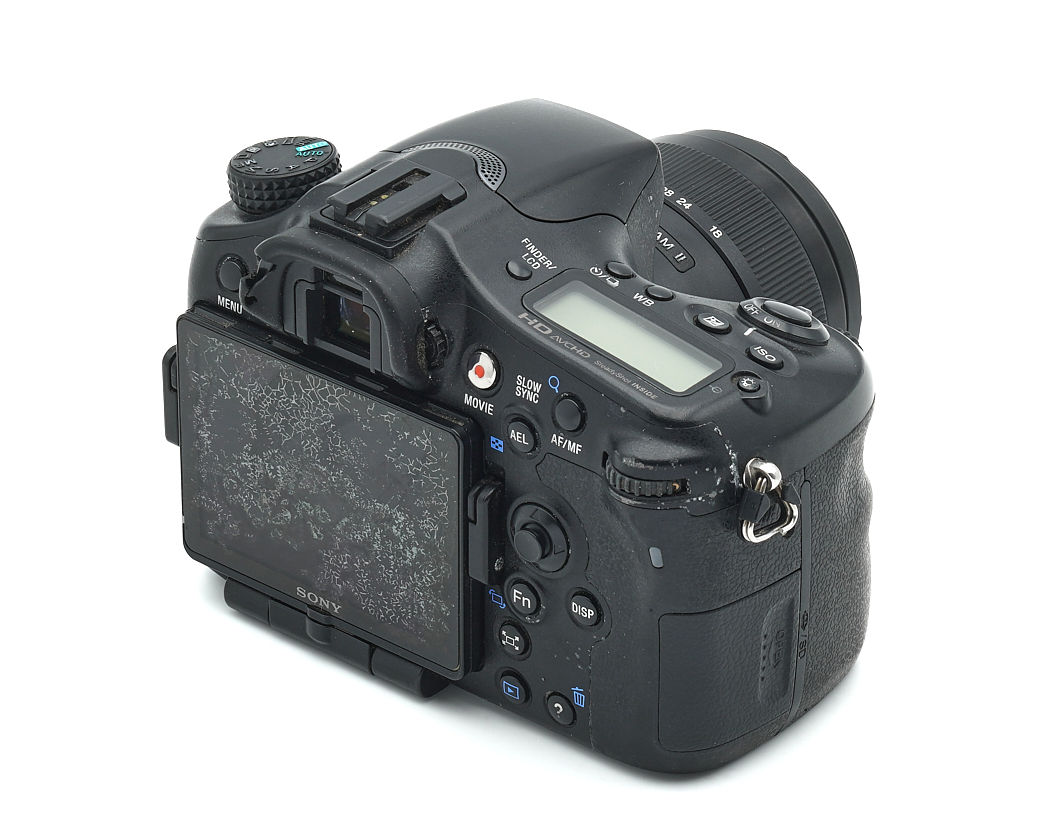 digitale Kamera, DSLR, Sony, LCD-Bildschirm, Objektiv