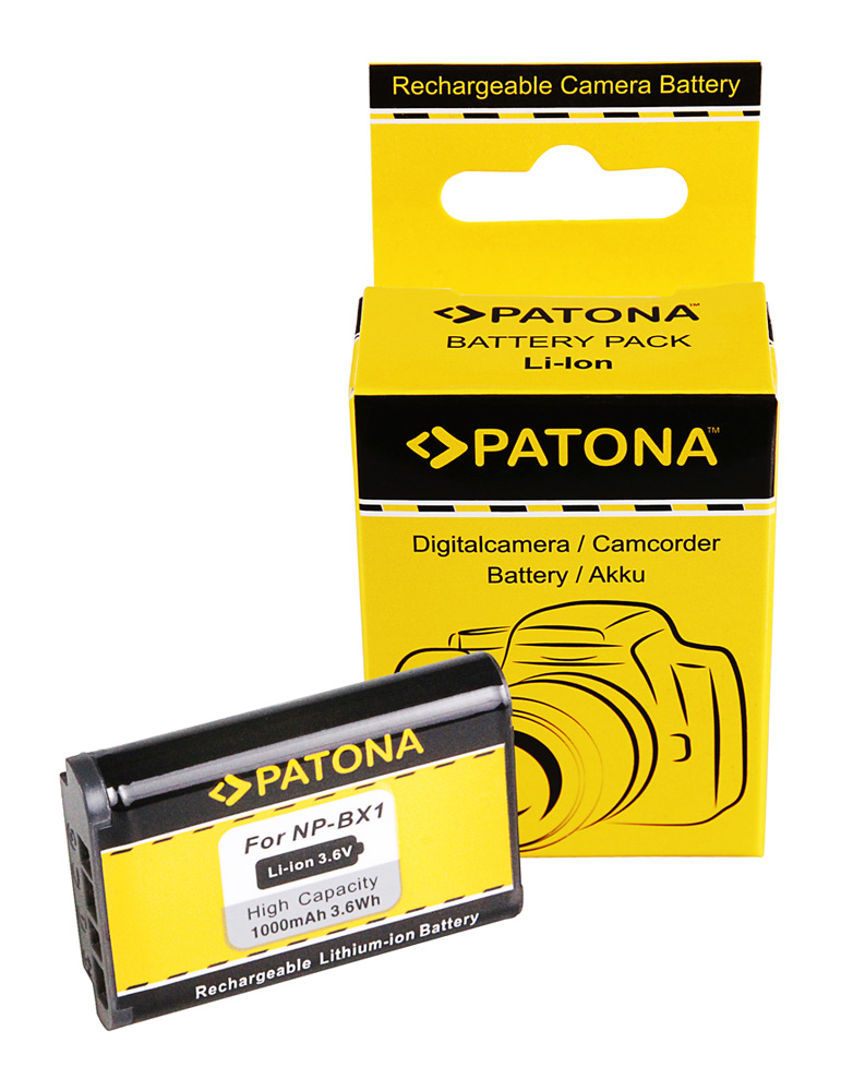 PATONA Hochleistungs LithIonen-Akku wie Sony NP-BX1