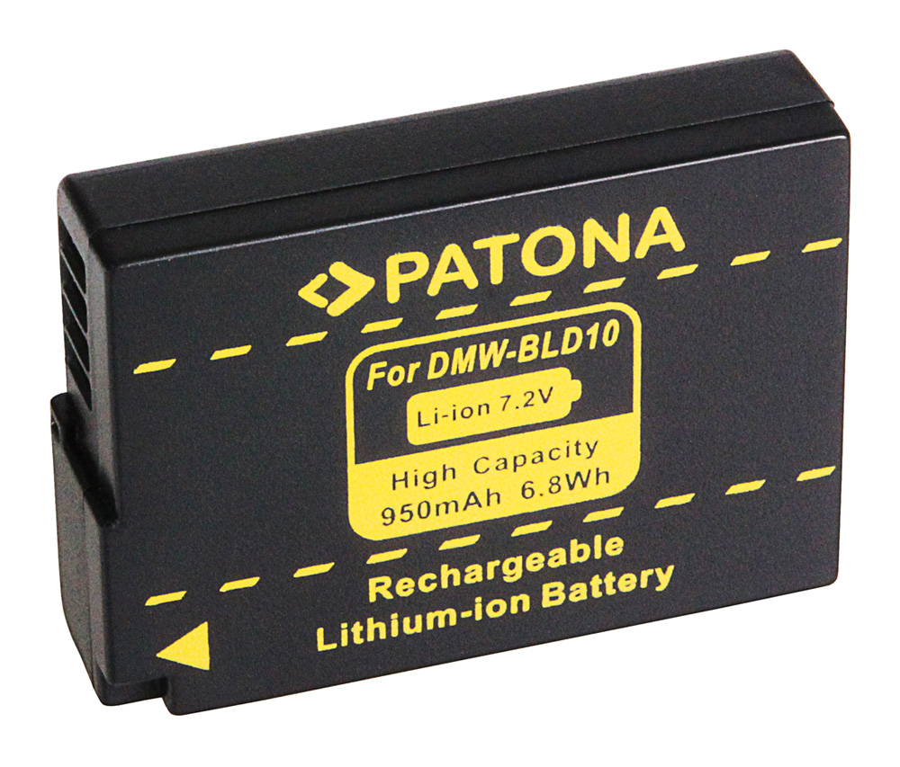 PATONA Hochleistungs LithIonen-Akku wie Panasonic DMW-BLD10E
