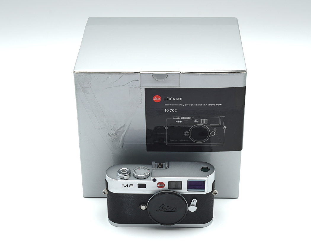 Kamera, Leitz M8, Silber, Schachtel, 35mm Kamera