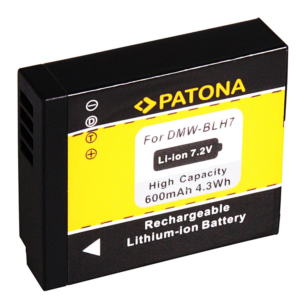PATONA Hochleistungs LithIonen-Akku wie Panasonic DMW-BLH7E