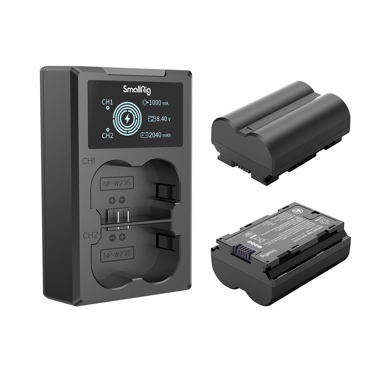SmallRig 3822 NP-W235 Kamera-Akku und Ladegerät Kit