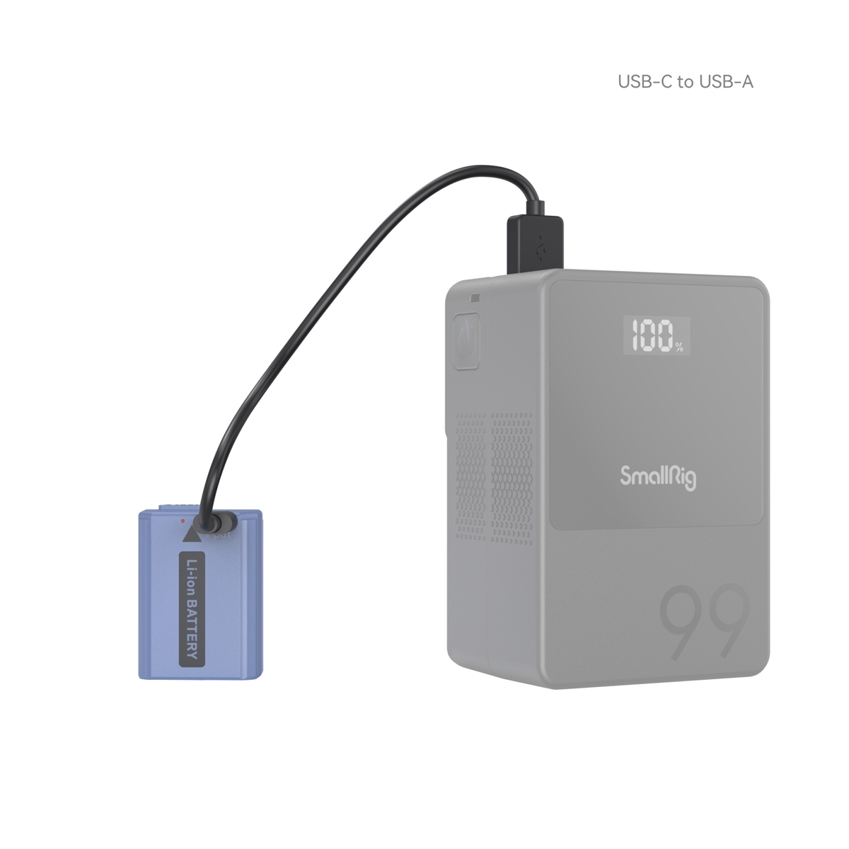 SmallRig 4330 NP-FW50 USB-C (Sony) aufladbare Kamerabatterie