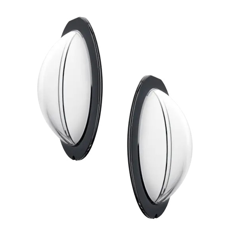 Wandleuchte, Wandlicht, Glas Schirm, schwarze Umrandung, Paar