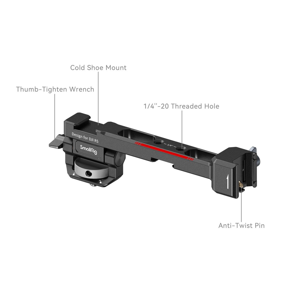 SmallRig 3026B Monitorhalterung mit Nato Klemme für DJI RS / RSC Serie