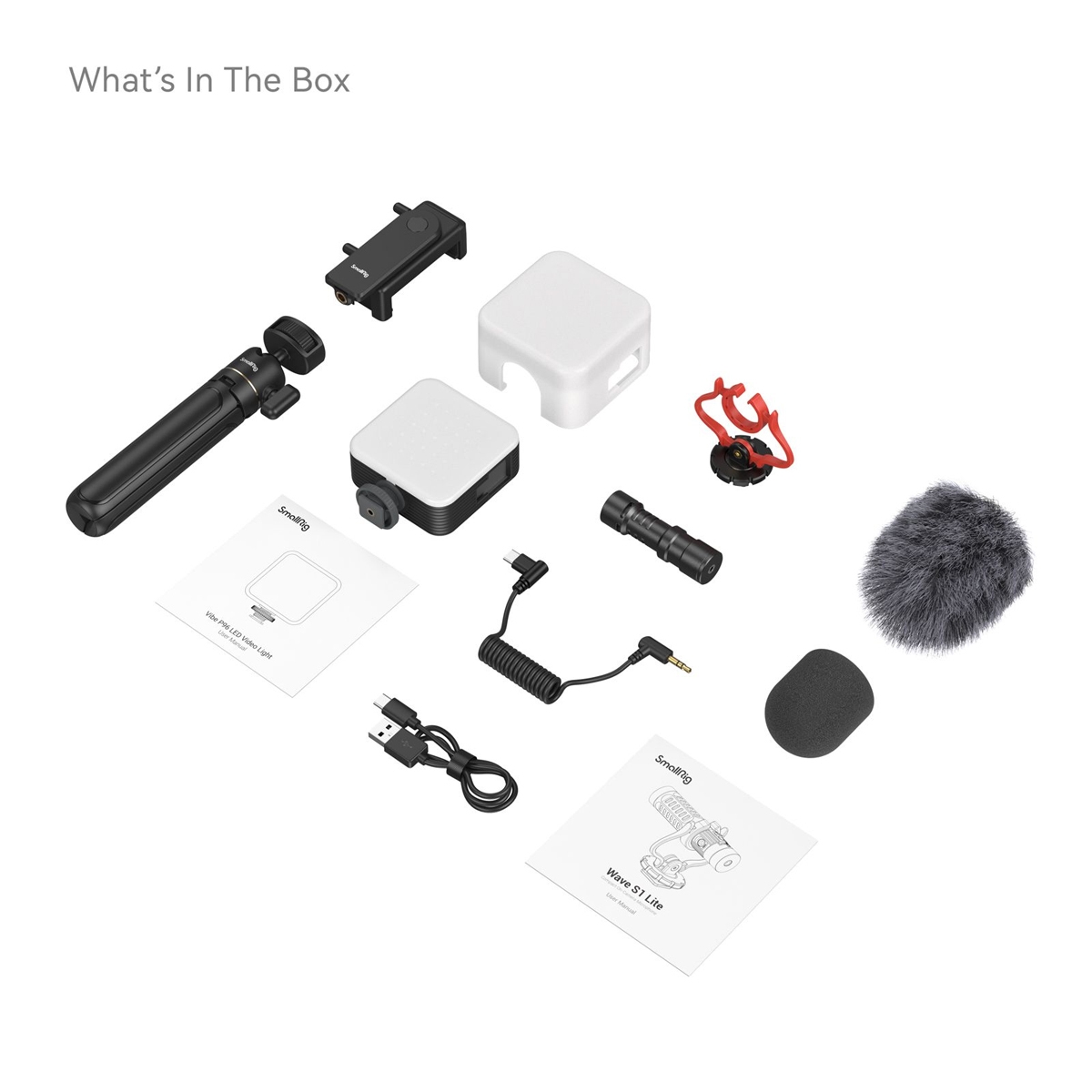 SmallRig 4369 Smartphone Vlog Stativ Kit VK-50 Erweiterte Version